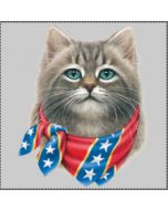 Perstransfer: Bandana cat rebel flag 15x20 - H1