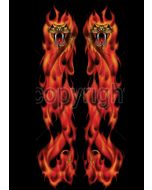 Perstransfer: Snake flames 15x33 - W1