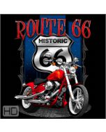 Perstransfer: ROUTE 66 with shield 25x35 - W1