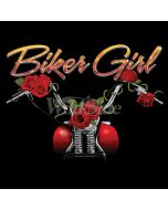 Perstransfer: Biker girl - bike & roses 30x23 - W1