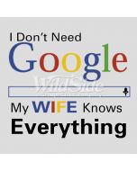 Perstransfer: I don't need Google, my wife 25x23 - W1