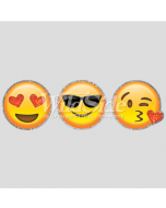 Perstransfer: Happy face emojis 18x5 - W3