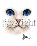 Perstransfer: Big blue eyed cat 31x33 - H1