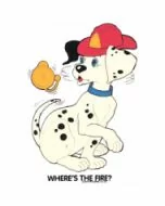 Perstransfer: Dalmatian where's fire 18x25 - H1