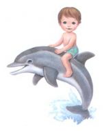 Perstransfer: Jongen speelt met dolfijn 15x18 - H2