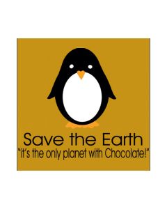 Perstransfer: Save the earth penquin 18x15- W1