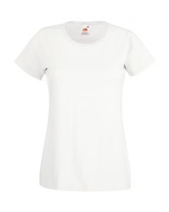 Dames T-shirt Lady-fit valueweight white