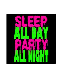 Perstransfer: Sleep all day party all night 23x30 - W1