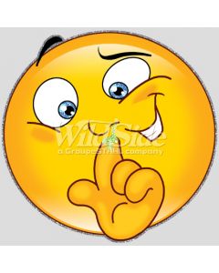 Perstransfer: Happy face finger in nose emoji 15x15 - W3