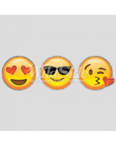 Perstransfer: Happy face emojis 18x5 - W3