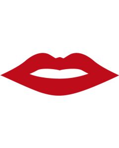 Lippen red  ca. 18x7 cm