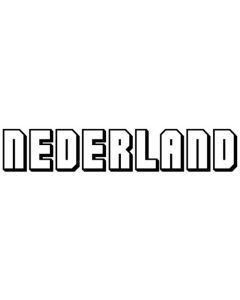 Nederland ca 20 x 4 cm, flockfolie