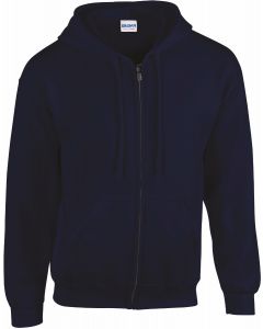 Heavy Blend Adult Full Zip Hooded Sweatshirt L navy