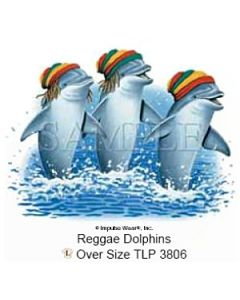 Perstransfer: Reggae dolfijnen 15x20- H1