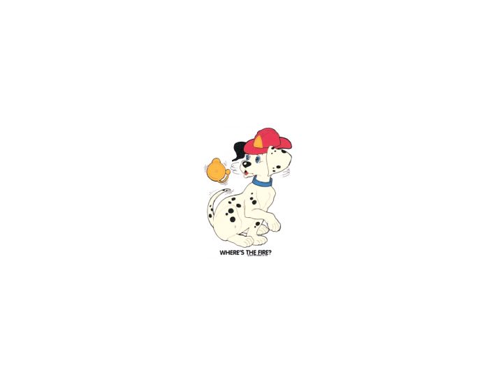 Perstransfer: Dalmatian where's fire 13x18 - H1