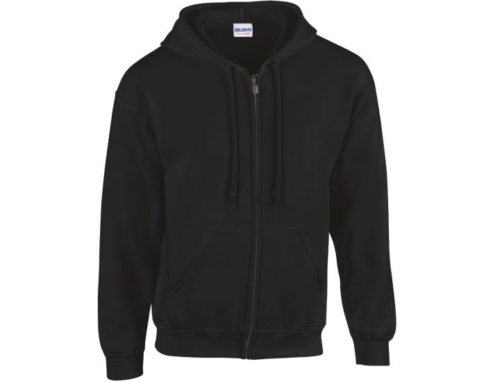 Heavy Blend Adult Full Zip Hooded Sweatshirt  3XL  black