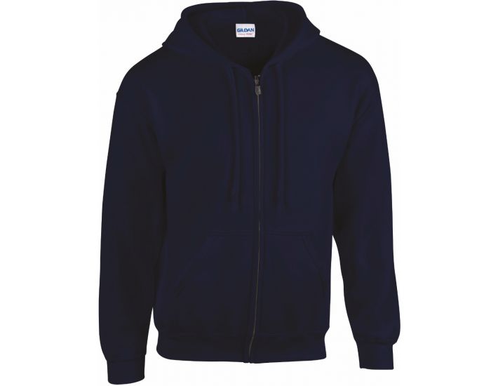 Heavy Blend Adult Full Zip Hooded Sweatshirt L navy